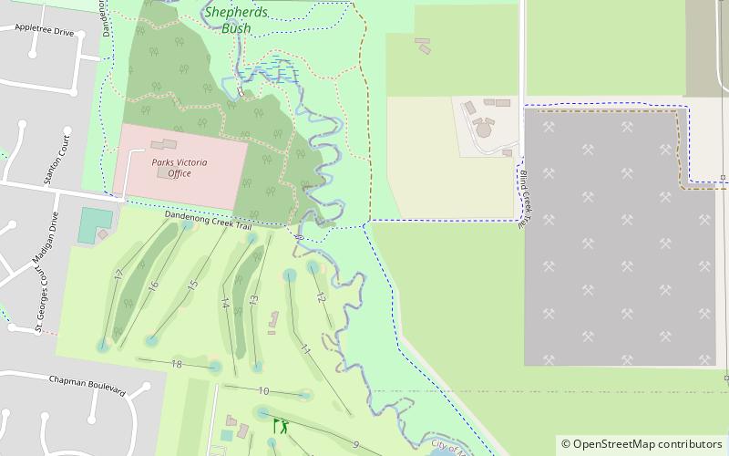 Blind Creek Trail location map