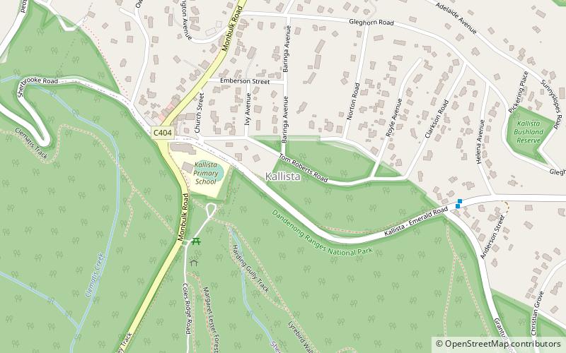 kallista park narodowy dandenong ranges location map