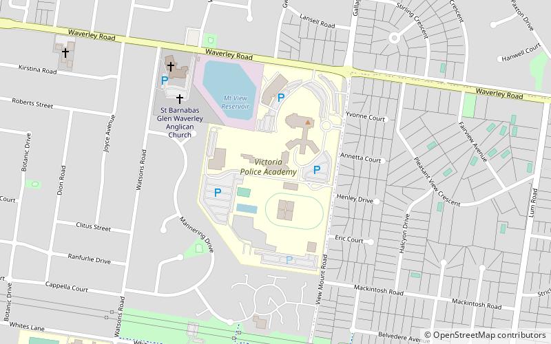 Victoria Police Academy location map