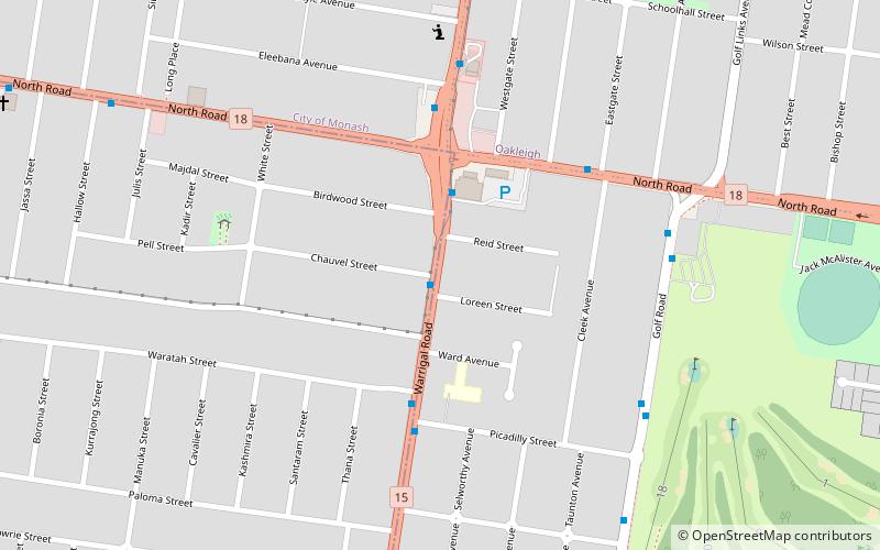 warrigal road melbourne location map