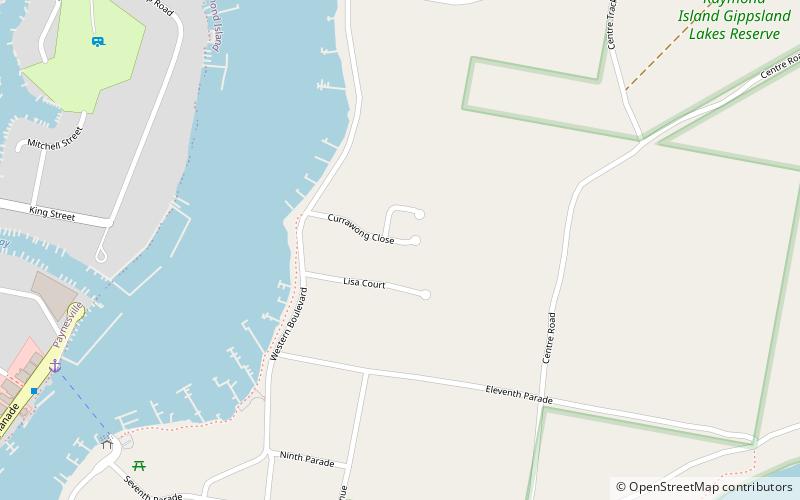 raymond island paynesville location map