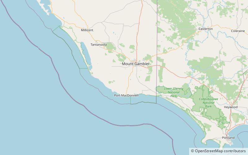 little blue lake port macdonnell location map