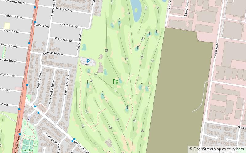 commonwealth golf club melbourne location map