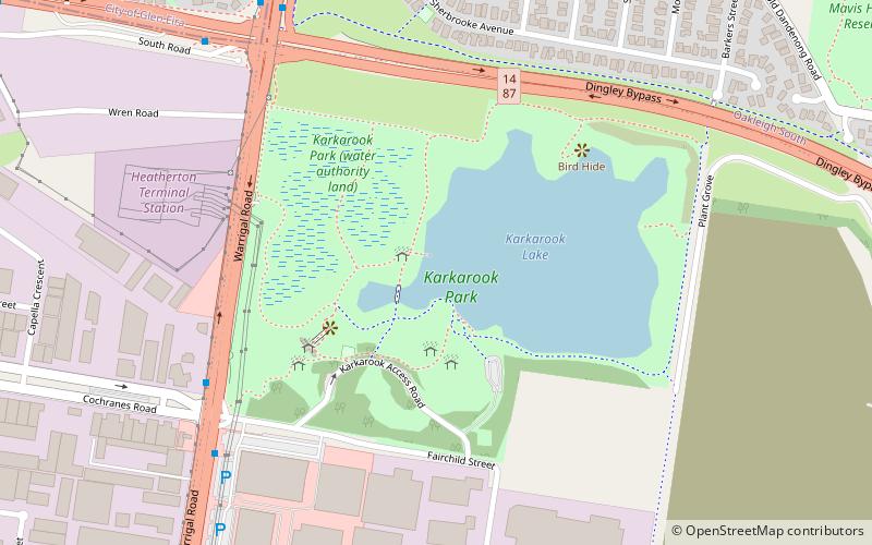 Karkarook Park location map