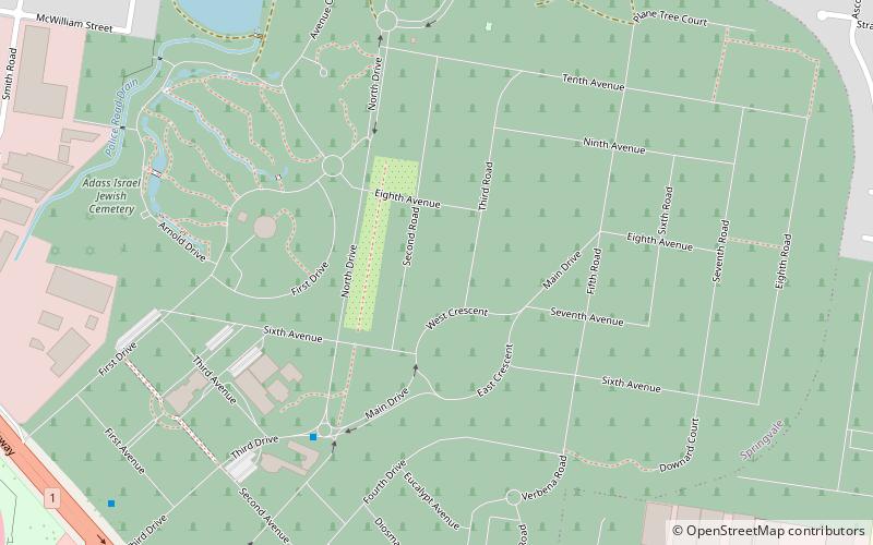 Springvale Botanical Cemetery location map