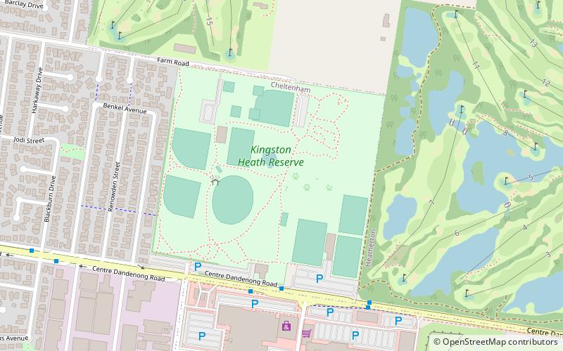 Kingston Heath Soccer Complex location map