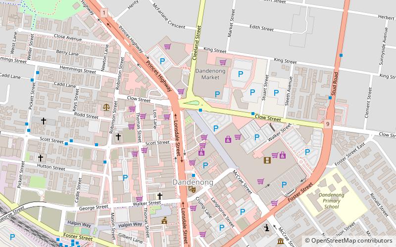 Dandenong location map