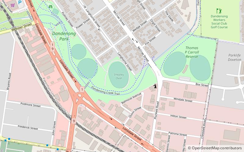 Shepley Oval location map