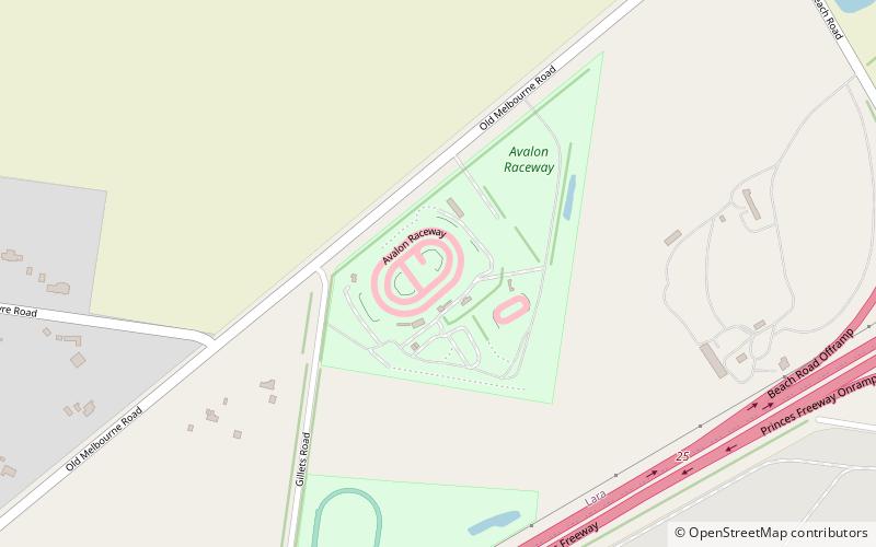 Avalon Raceway location map