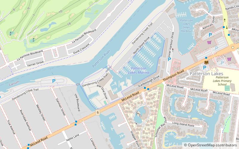 Patterson Lakes Marina location map