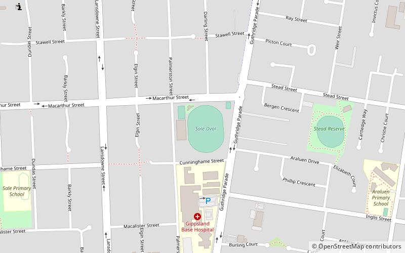 Sale Oval location map