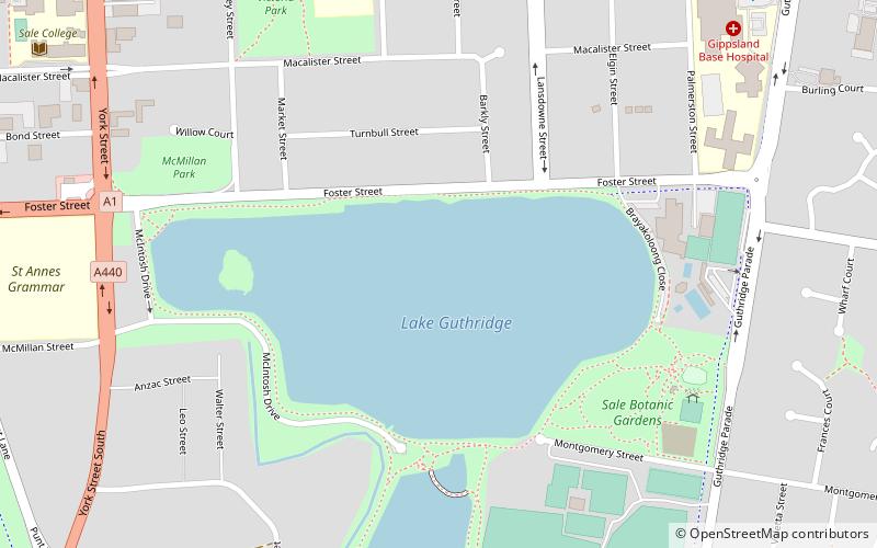 Lake Guthridge location map