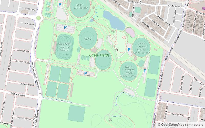 Casey Fields location map