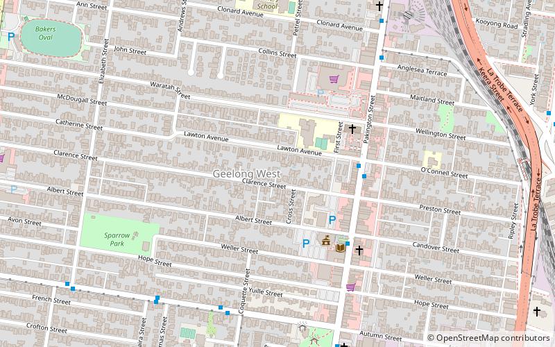 Geelong West location map