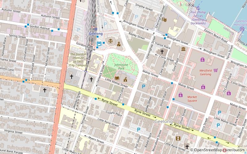 Geelong Town Hall location map