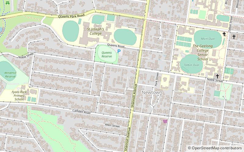 newtown geelong location map