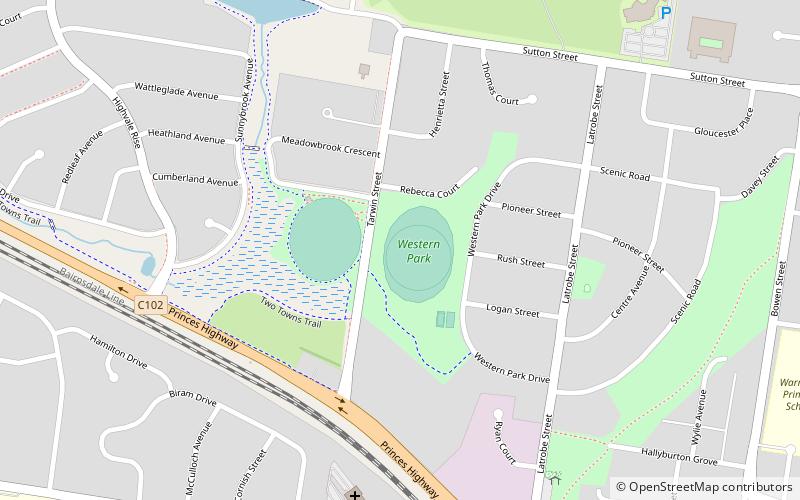 eastern park location map