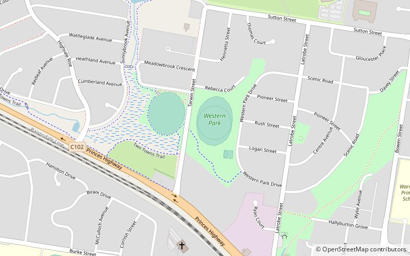 Western Park location map