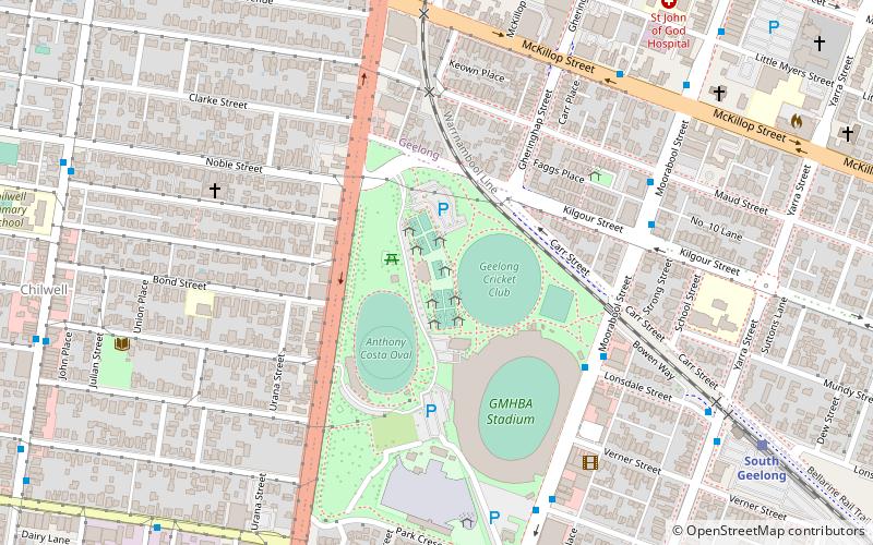 Kardinia Park Netball Development Competition location map