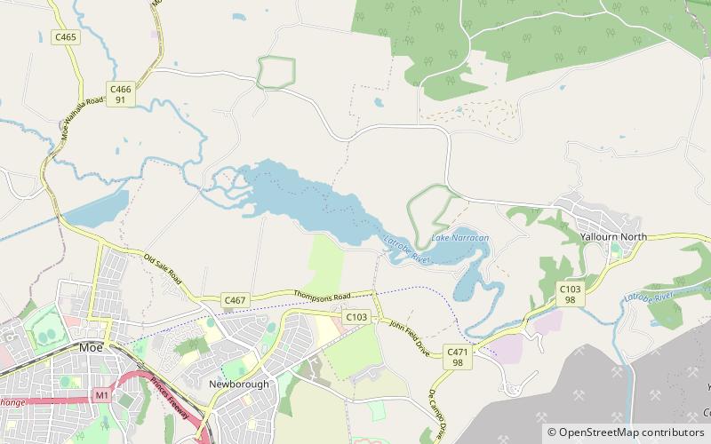 Lake Narracan location map