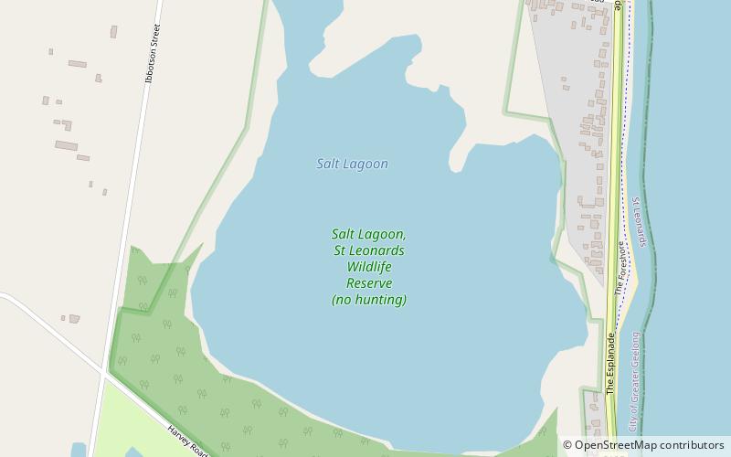 St Leonards Salt Lagoon location map
