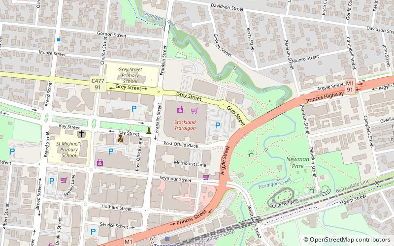 Stockland Traralgon location map