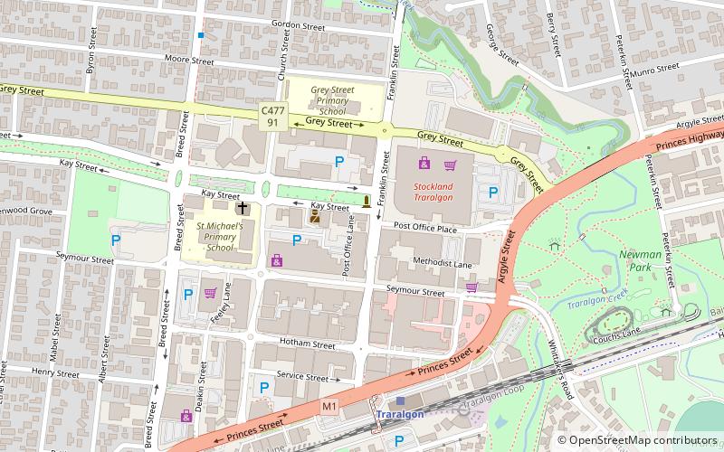 Traralgon Post Office and Court House location map