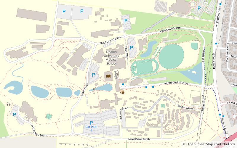 Deakin University School of Law location map