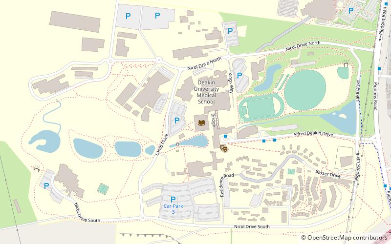 Deakin University School of Medicine location map