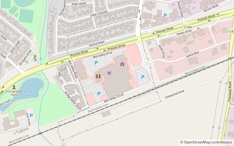 mid valley shopping centre morwell location map