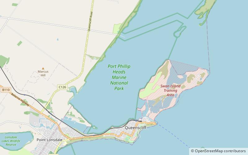 Swan Bay and Port Phillip Bay Islands Important Bird Area location map