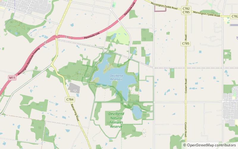 Devilbend Natural Features Reserve location map