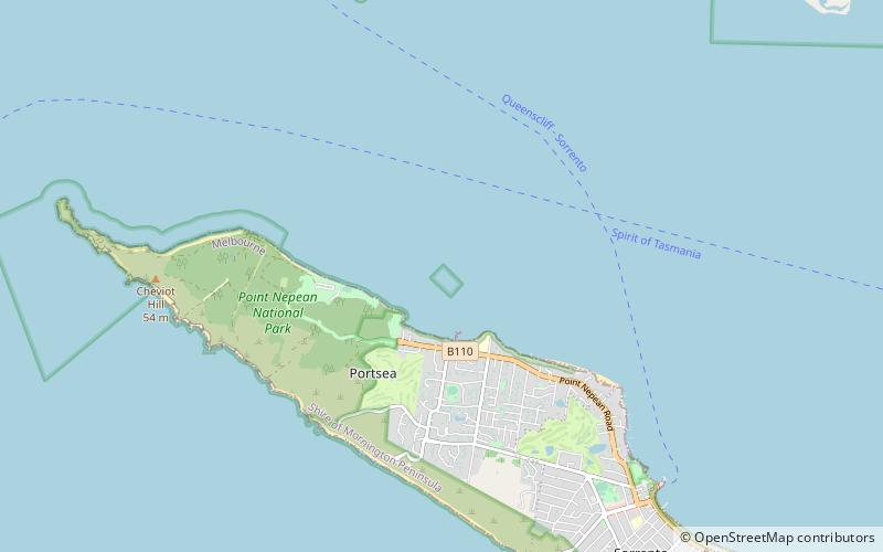 Portsea Hole location map