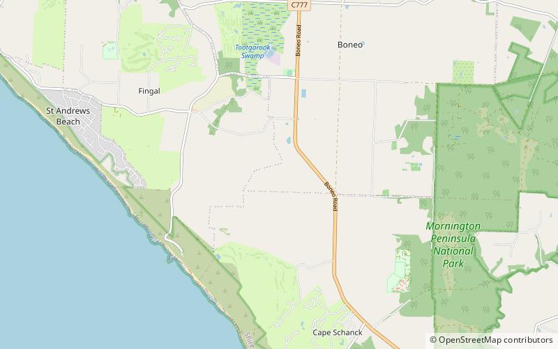 Mornington Peninsula National Park location map