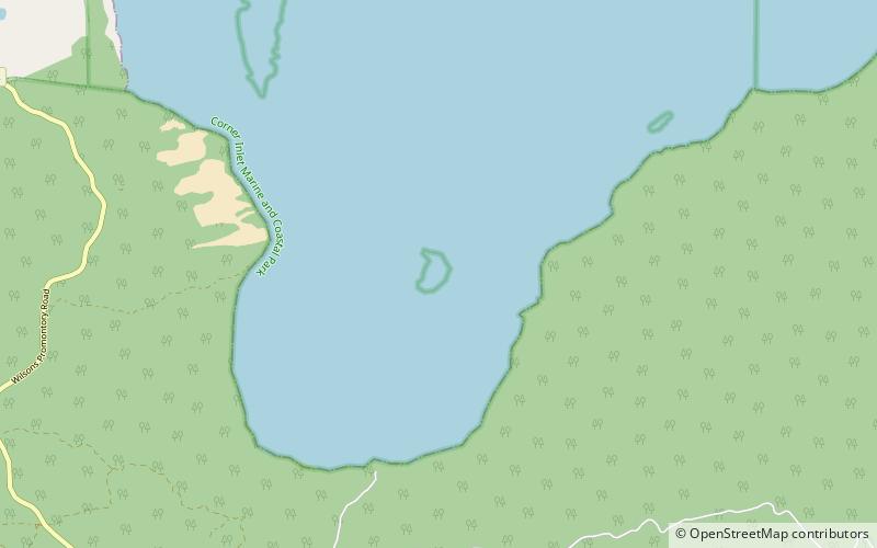 corner island park narodowy wilsons promontory location map