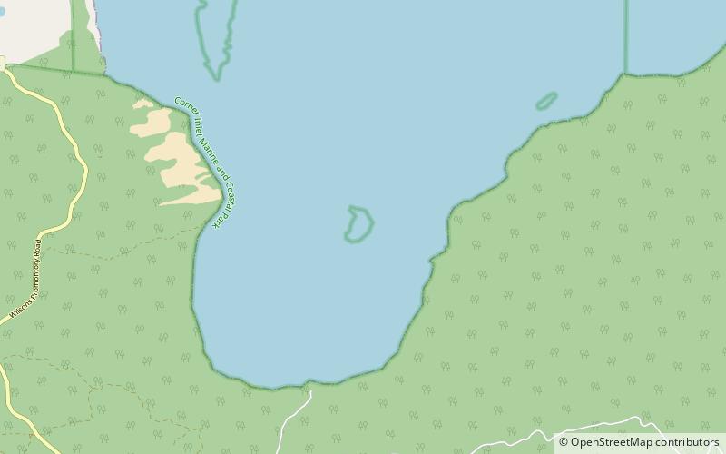 corner island parque nacional promontorio wilsons location map