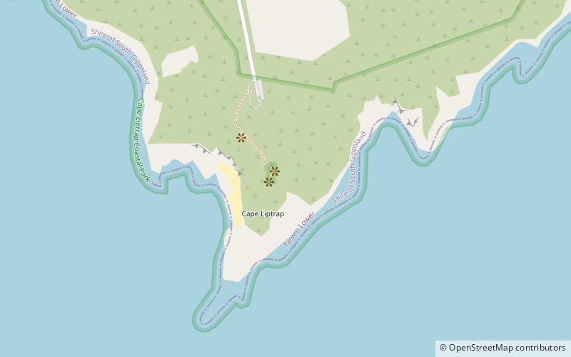 Cape Liptrap Lighthouse location map