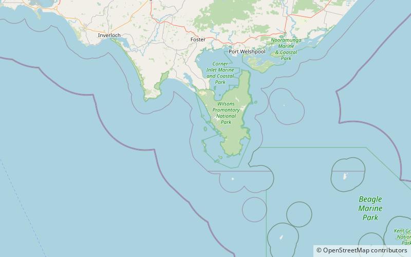 norman island wilsons promontory location map