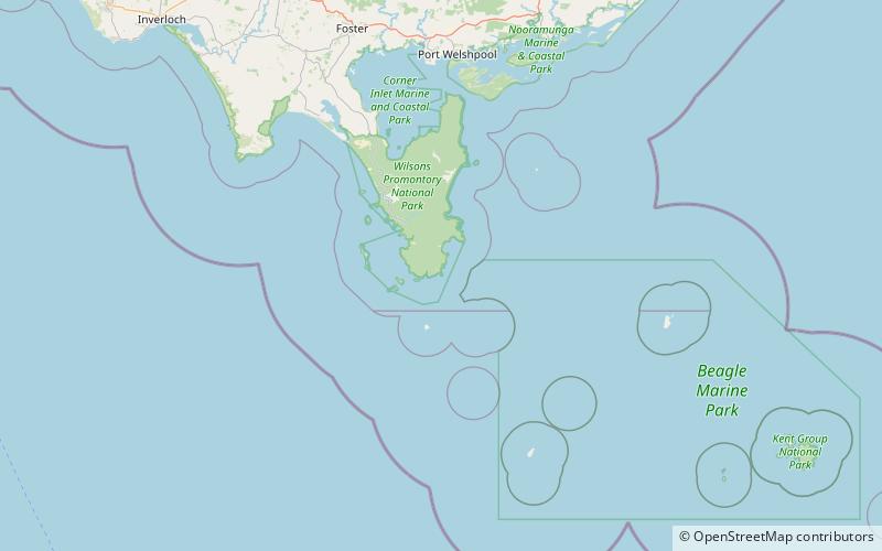 Wilsons Promontory Lighthouse location map