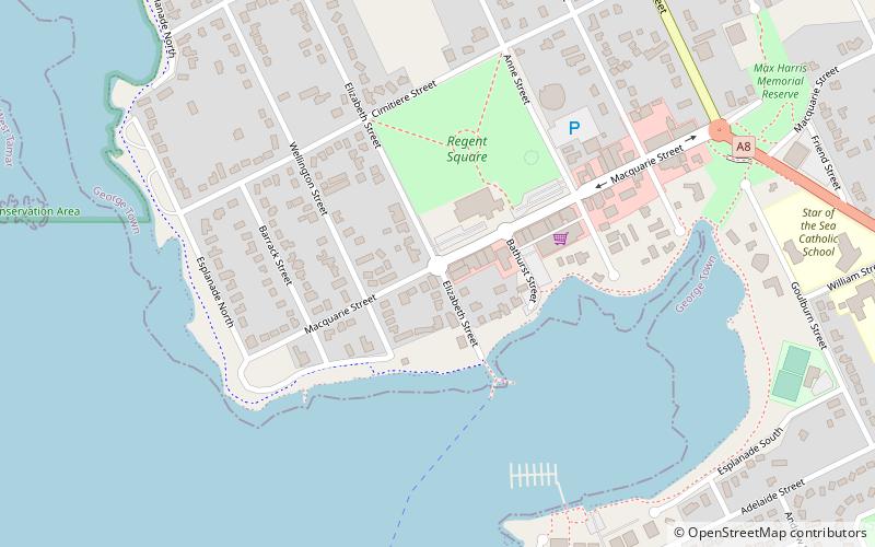 Bass and Flinders Centre location map