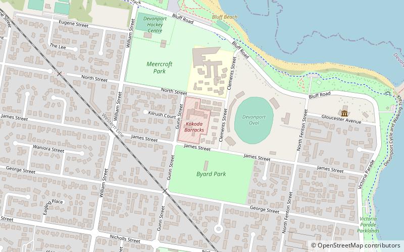 kokoda barracks devonport location map