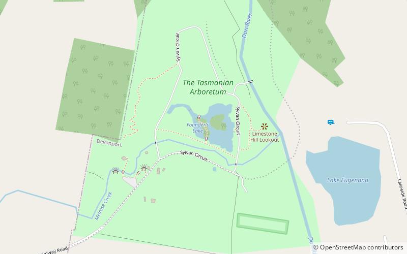 The Tasmanian Arboretum location map