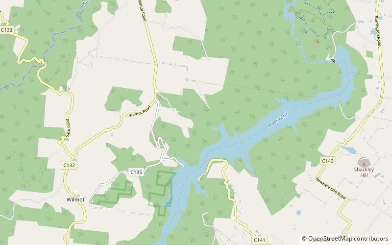Lac Barrington location map