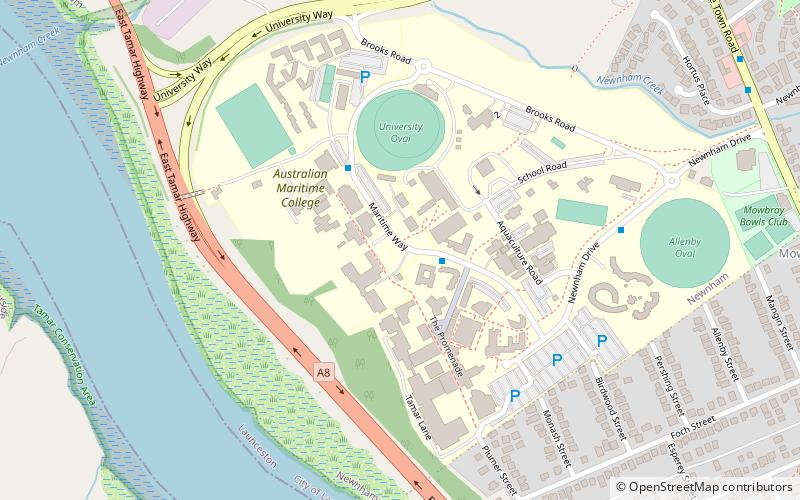Australian Maritime College location map