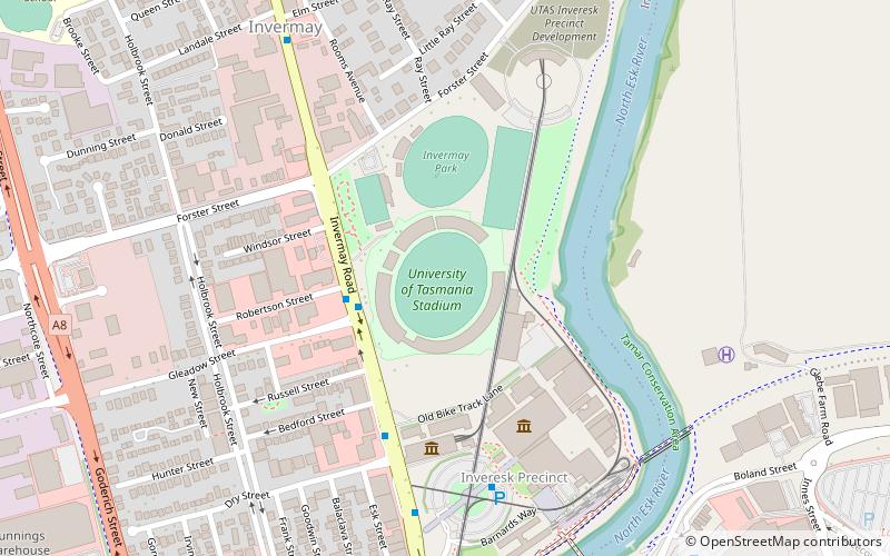 Tasmanian Football Hall of Fame location map