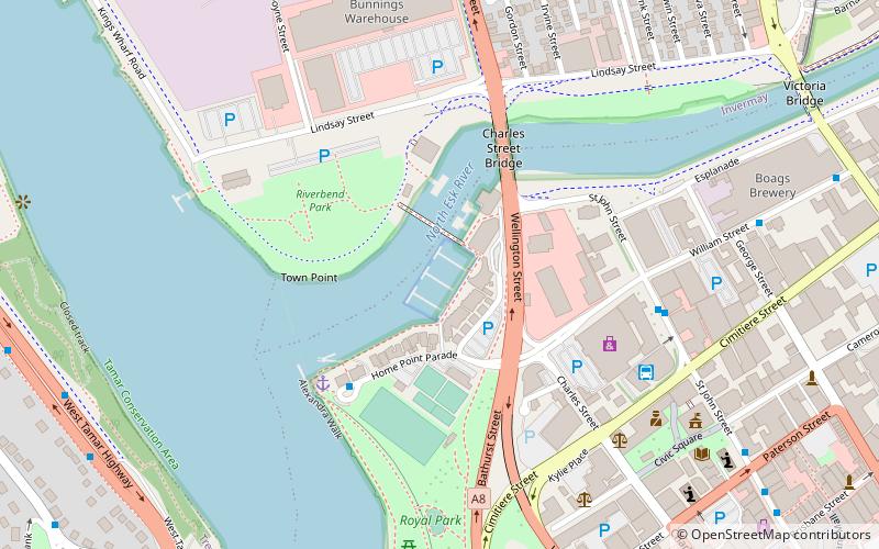 Seaport Launceston location map