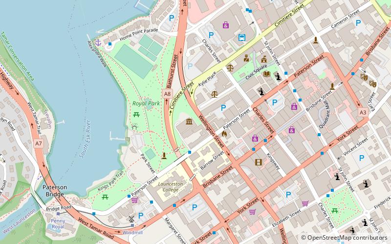 Queen Victoria Museum and Art Gallery location map