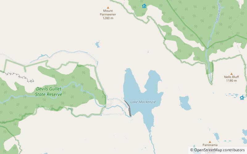 lake mackenzie area de conservacion central plateau location map