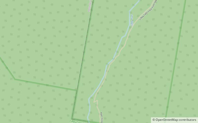 Liffey Falls location map