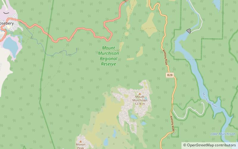 Mount Murchison location map